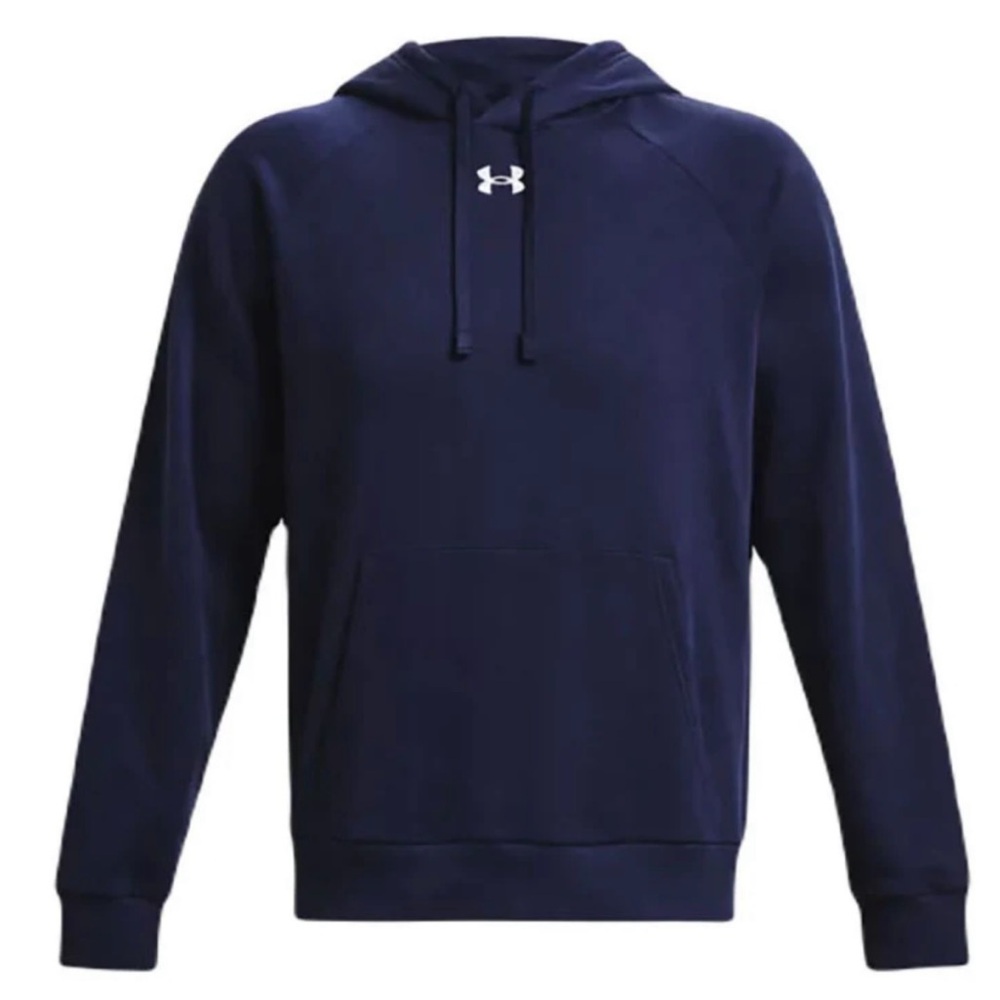 Under Armour Men’s UA Revival Fleece Hoodie Blue Loose Fit LARGE NWT